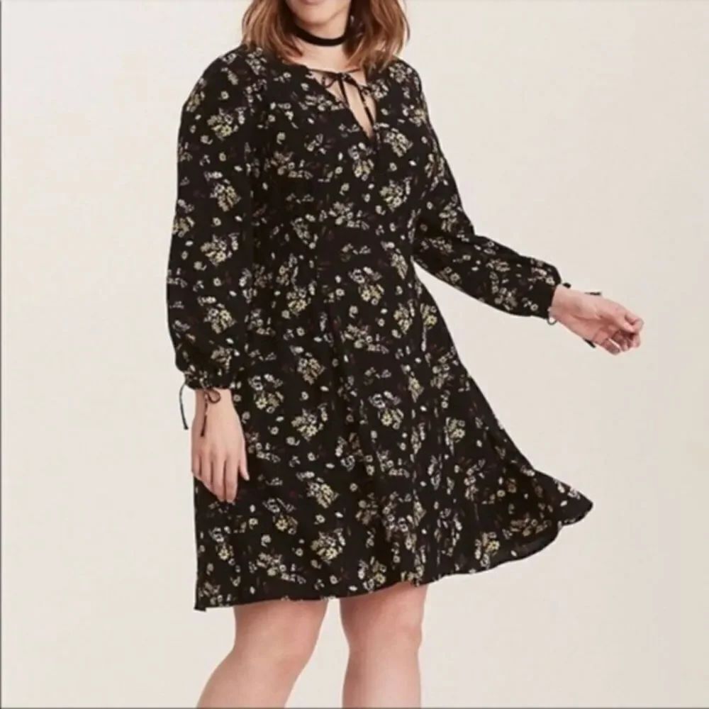 Torrid Dark Floral Dress